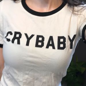 💛2 for $15 white CRYBABY Tshirt